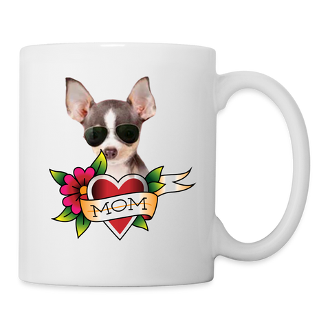 Chihuahua MOM Print  Coffee/Tea Mug - white