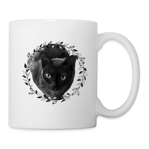 Chartreux Cat Print Coffee/Tea Mug - white