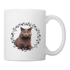 Cute Chartreux Cat Print Coffee/Tea Mug - white