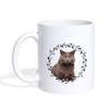 Cute Chartreux Cat Print Coffee/Tea Mug - white