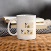 Bulldog Print Coffee/Tea Mug - white