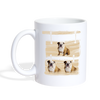 Bulldog Print Coffee/Tea Mug - white