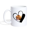 Dogue de Bordeaux Print Coffee/Tea Mug - white