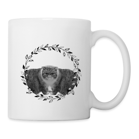 Cute European Shorthair Cat Print Coffee/Tea Mug - white