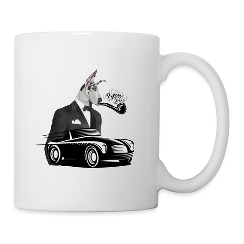 Great Dane Boss Print Coffee/Tea Mug - white