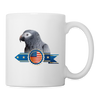 African Grey Parrot Print Coffee/Tea Mug - white