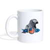 African Grey Parrot Print Coffee/Tea Mug - white