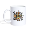 Golden Retriever Family Print Coffee/Tea Mug - white