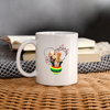 Labrador Floral Print Coffee/Tea Mug - white