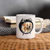 Labrador in Alarm Clock Print Coffee/Tea Mug - white