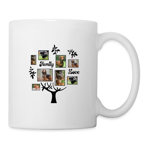 Dachshund Family Love Print Coffee/Tea Mug - white