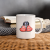 St. Bernard Love Mom Print Coffee/Tea Mug - white