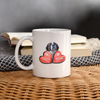 St. Bernard Love Mom Print Coffee/Tea Mug - white