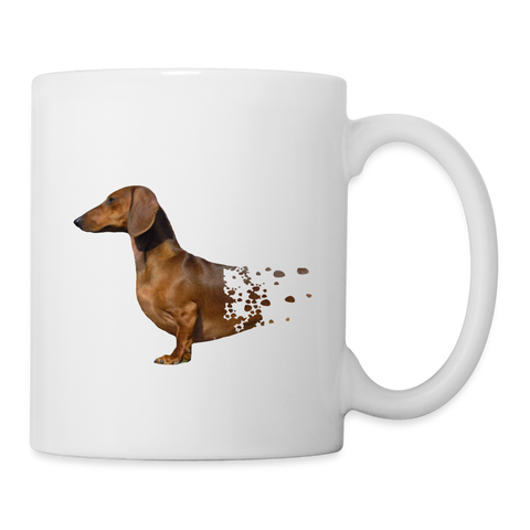 Dachshund Art Print Coffee/Tea Mug - white