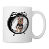 Yorkshire Terrier (Yorkie) in alarm clock Coffee/Tea Mug - white