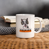 Boston Terrier Music Print Coffee/Tea Mug - white