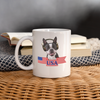 Boston Terrier USA Print Coffee/Tea Mug - white