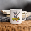 Boston Terrier Playing Print Coffee/Tea Mug - white