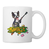 Boston Terrier Playing Print Coffee/Tea Mug - white