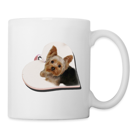 Cute Yorkshire Terrier (Yorkie) Coffee/Tea Mug - white