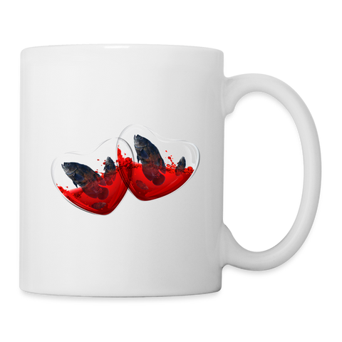 Oscar Fish Print  Coffee/Tea Mug - white