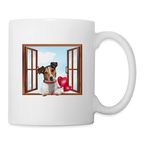 Jack Russell Terrier Print Coffee/Tea Mug - white