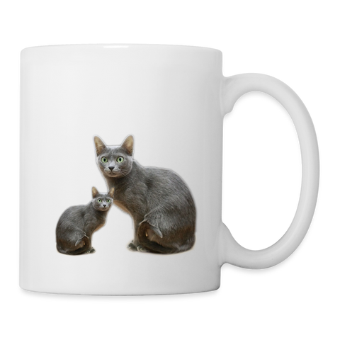 Korat Cat Print Coffee/Tea Mug - white