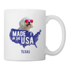 Maltese  Dog in USA Print Coffee/Tea Mug - white