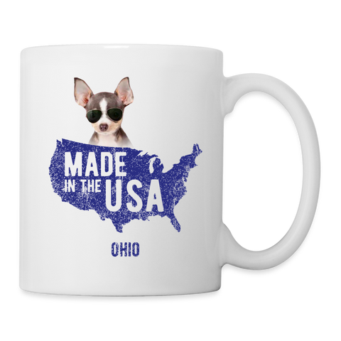 Chihuahua In USA Print Coffee/Tea Mug - white