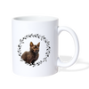 Lykoi Cat Print Coffee/Tea Mug - white