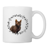 Lykoi Cat Print Coffee/Tea Mug - white