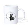 Lovely Lykoi Cat Print Coffee/Tea Mug - white