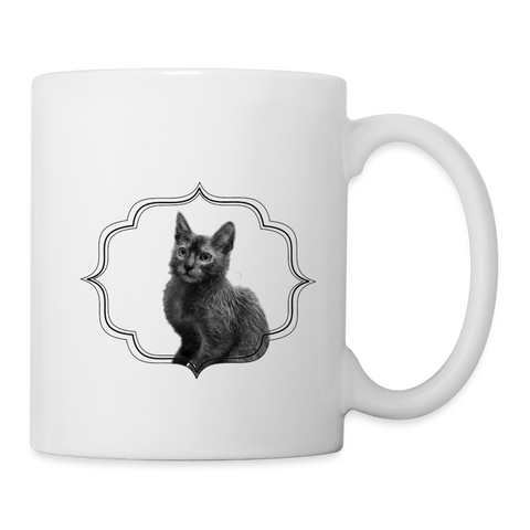 Lovely Lykoi Cat Print Coffee/Tea Mug - white