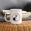 Manx Cat Print Coffee/Tea Mug - white