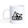 'Save The Dog' Print Coffee/Tea Mug - white