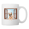 Norwich Terrier Print Coffee/Tea Mug - white