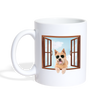 Norwich Terrier Print Coffee/Tea Mug - white