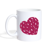 Heart Print Coffee/Tea Mug - white