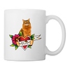 Somali Cat Flower Coffee/Tea Mug - white