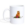 Somali Cat Flower Coffee/Tea Mug - white