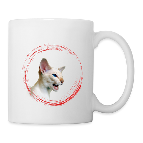 Cute Peterbald Cat Print Coffee/Tea Mug - white