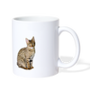 Savannah Cat Print Coffee/Tea Mug - white