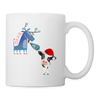 Cute Cow and Deer Christmas Print Coffee/Tea Mug - white