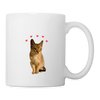 Singapura Cat Print Coffee/Tea Mug - white