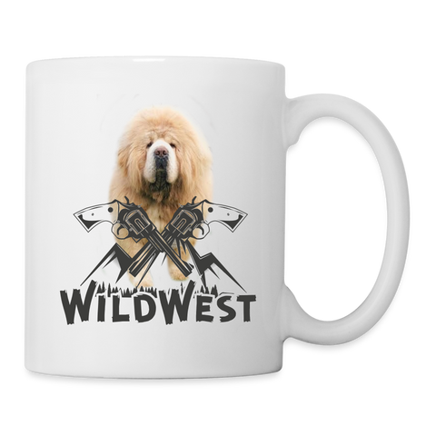 Tibetan Mastiff Print Coffee/Tea Mug - white