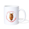 Somali Cat Print Coffee/Tea Mug - white