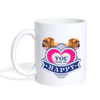 Dogue de Bordeaux ' You Make Me Happy' Print Coffee/Tea Mug - white