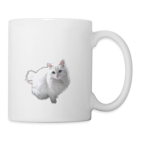 Turkish Angora Cat Coffee/Tea Mug - white