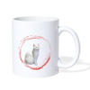 Van Cat Print Coffee/Tea Mug - white