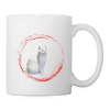 Van Cat Print Coffee/Tea Mug - white